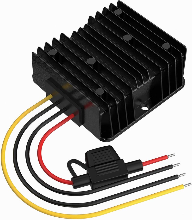 THLY Buck Converter 8‑40V to 5V 15A 75W DC‑DC Step‑Down Voltage Regulator, Waterproof Fuse‑Protected Power Module for Car Truck Boat Solar Golf Cart Electronics, 12V/24V Input - Image 4